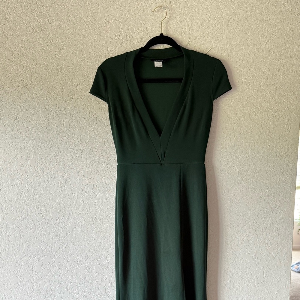 B Darlin Deep Green Maxi Dress